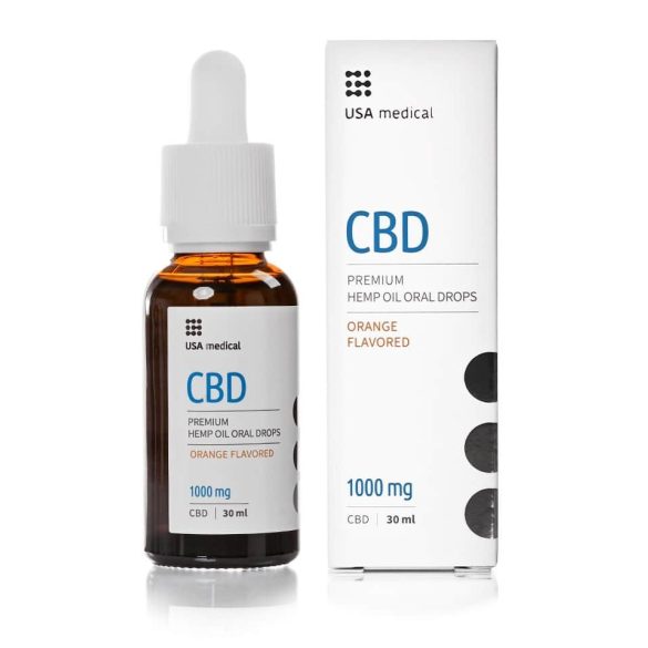 USA medical 1000 mg Prémium CBD olaj 30 ml