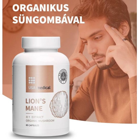 USA medical Süngomba 8:1 kivonat BIO 350 mg acerolával kapszula 60 db 