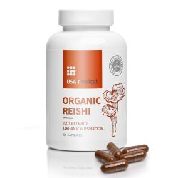   USA medical Pecsétviaszgomba (Reishi, Ganoderma) 12:1 kivonat BIO 350 mg acerolával kapszula 60 db 