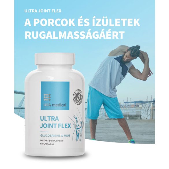 USA medical Ultra Joint Flex Porc támogató glükozaminnal, kondroitinnel, MSM-el, boswelliával, kurkumával kapszula 60 db