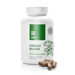   USA medical Ginkgo Biloba vörös ginseng kivonattal 760 mg (ginsenosid 28 mg) kapszula 60 db