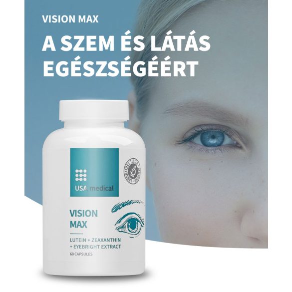 USA medical Vision Max szemvitamin kapszula 25 mg luteinnel és 5 mg zeaxanthinnal 60 db