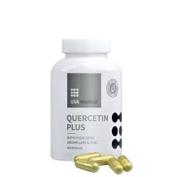   USA medical Quercetin Plus 400 mg Kvercetin + Cink és Bromelain kapszula 60 db