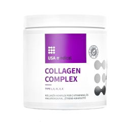   USA medical Collagen Complex por 5 féle kollagénnel és hialuronsavval natúr 30 adag 240 g
