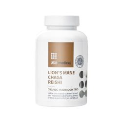   USA medical Lion's Mane, Chaga, Reishi Gomba-trió kivonat 620 mg kapszula 60 db