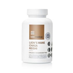   USA medical Lion's Mane, Chaga, Reishi Gomba-trió kivonat 620 mg kapszula 60 db