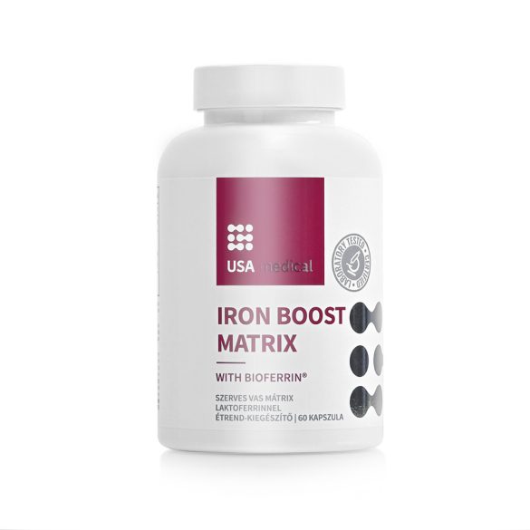 USA medical Iron Boost Matrix Vas mátrix (28 mg) laktoferinnel kapszula 60 db