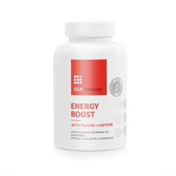   USA medical Energy Boost taurinnal és koffeinnel kapszula 60 db