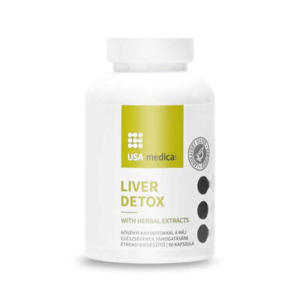 USA medical Liver Detox Májtisztító növényi kivonatokkal kapszula 60 db