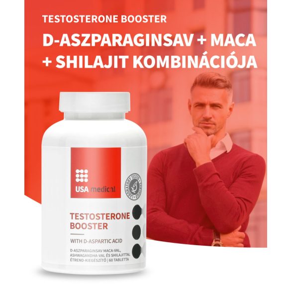 USA medical Testosterone Booster férfi hormonrendszert támogató tabletta 60 db