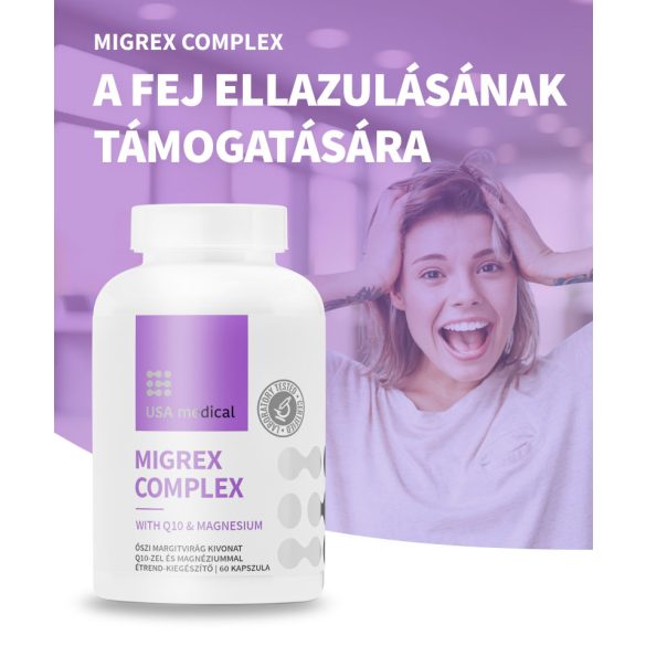 USA medical Migrex Complex őszi margitvirág és ginkgo kivonat + Q10 kapszula 60 db