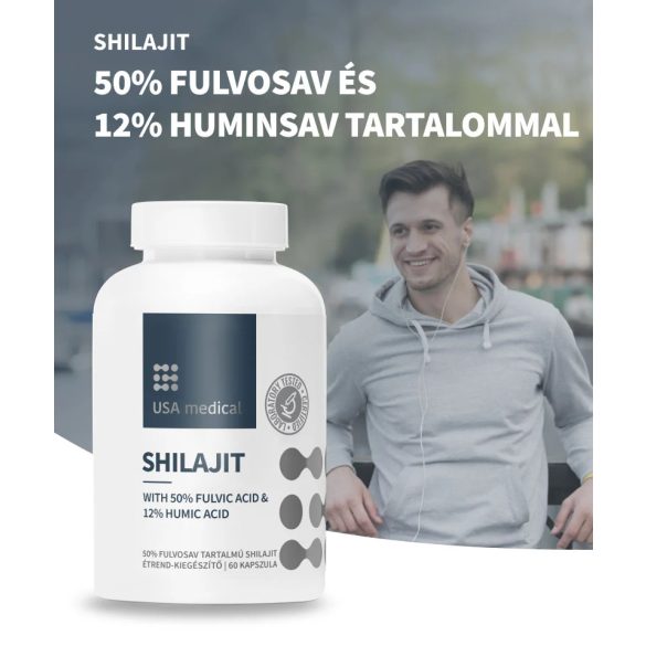 USA medical Shilajit 50% fulvosav, 12% huminsav tartalommal kapszula 60 db