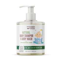   Wooden Spoon Natural Baba sampon és tusfürdő illatmentes 300 ml