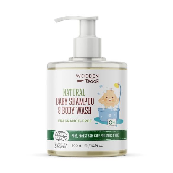 Wooden Spoon Natural Baba sampon és tusfürdő illatmentes 300 ml